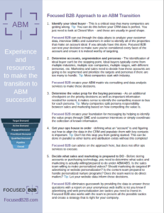 Sample of ABM Strategy